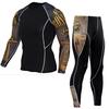 Fashion Men's Sportswear Tights Wicking Fitness Clothing Running Training Compression Clothing Suit Size S-XXXXL