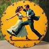Винтажный металлический настенный арт-постер 1950-х годов с танцующей парой для дома, сада, в подарок