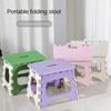 Lightweight Small Bench Chair Plastic Shoe Changing Stool Folding Stool Children Adult