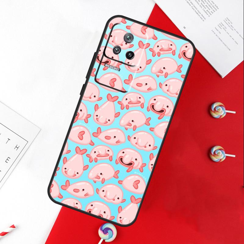 Милый чехол-рыба-капля для Xiaomi 11T 12T 13T 14T Pro 13 14 15 Ultra POCO X7 Pro X3 X5 X6 F5 F6 M6 Pro