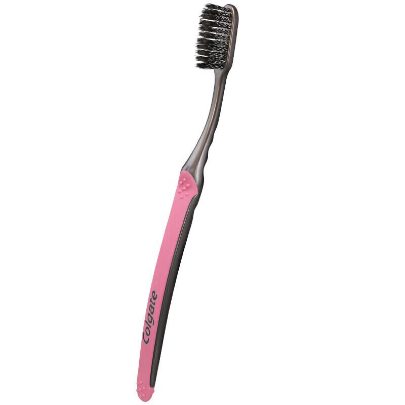 Colgate Slim Soft Charcoal Spiral Bristle Toothbrush - Buy One Get One Free Pack