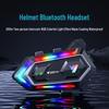 Y20MAX Motorcycle Helmet Bluetooth Intercom Headset with SOS Light