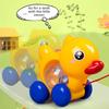 Детская игрушка-пазл Каталка с веревочкой Утка Детская игрушка для малышей