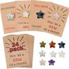 Valentines Day Gifts For Kids - 24 Pack Valentines Cards With Star-Shape Plastic Heart-shaped Material Valentine