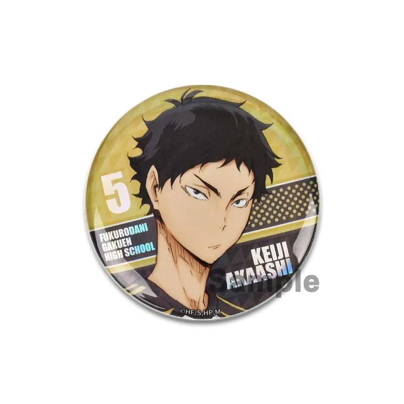 Горячая Распродажа Японское Аниме Haikyuu Жестяные Булавки Рюкзак Смешные Броши Значки Shoyo Hinata Timeskip Sakusa Atsumu Подарочные Периферийные Устройства