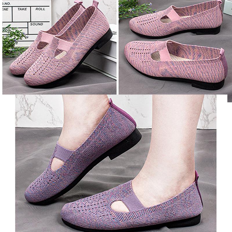 Весенне-летние дышащие сетчатые туфли-лодочки, женские дышащие полые сандалии, пляжная обувь с отверстиями