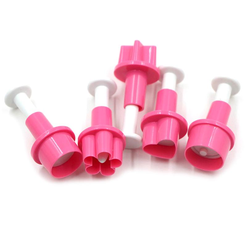 5 шт., формочка для печенья в форме сердца, форма для торта, кнопка со звездой, сливовая форма для печенья, декор