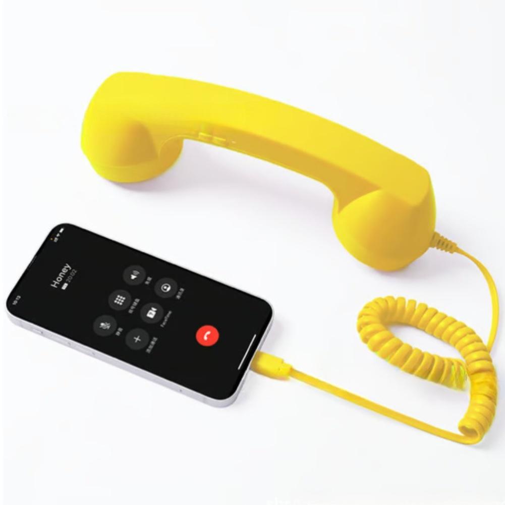 Built-in Speaker Retro Handset Type-C Handset Clear Call Audio