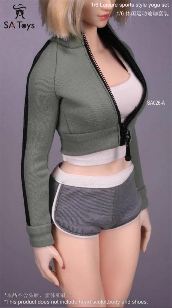 Игрушки и хобби [TOYBARJAPAN] Фигурка 1/6 масштаба, совместимая с телом TBLeague, SAtoys SA026 Красивые женщины, мода, сексуальные девушки, упражнения, йога