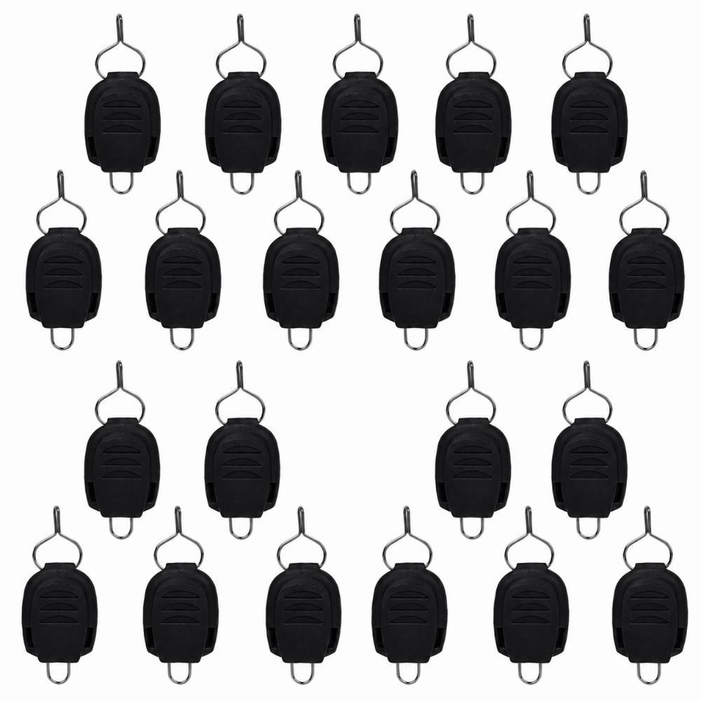 20PCS ABS Stainless Steel Fishing Line Stopper Lightweight Fishing Line Holder Saltwater Fishing