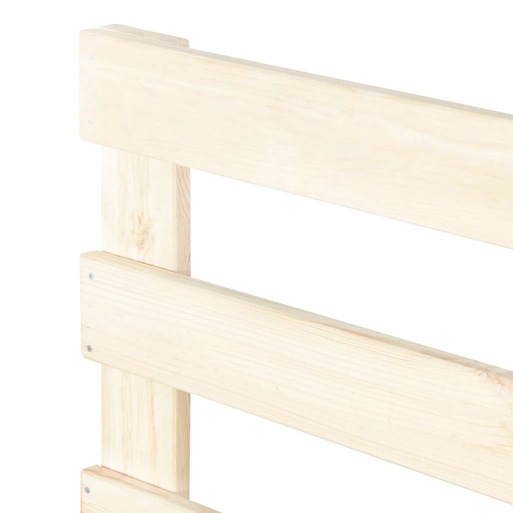 Solid Wood Pallet Bed Frame Pine 200*200 cm