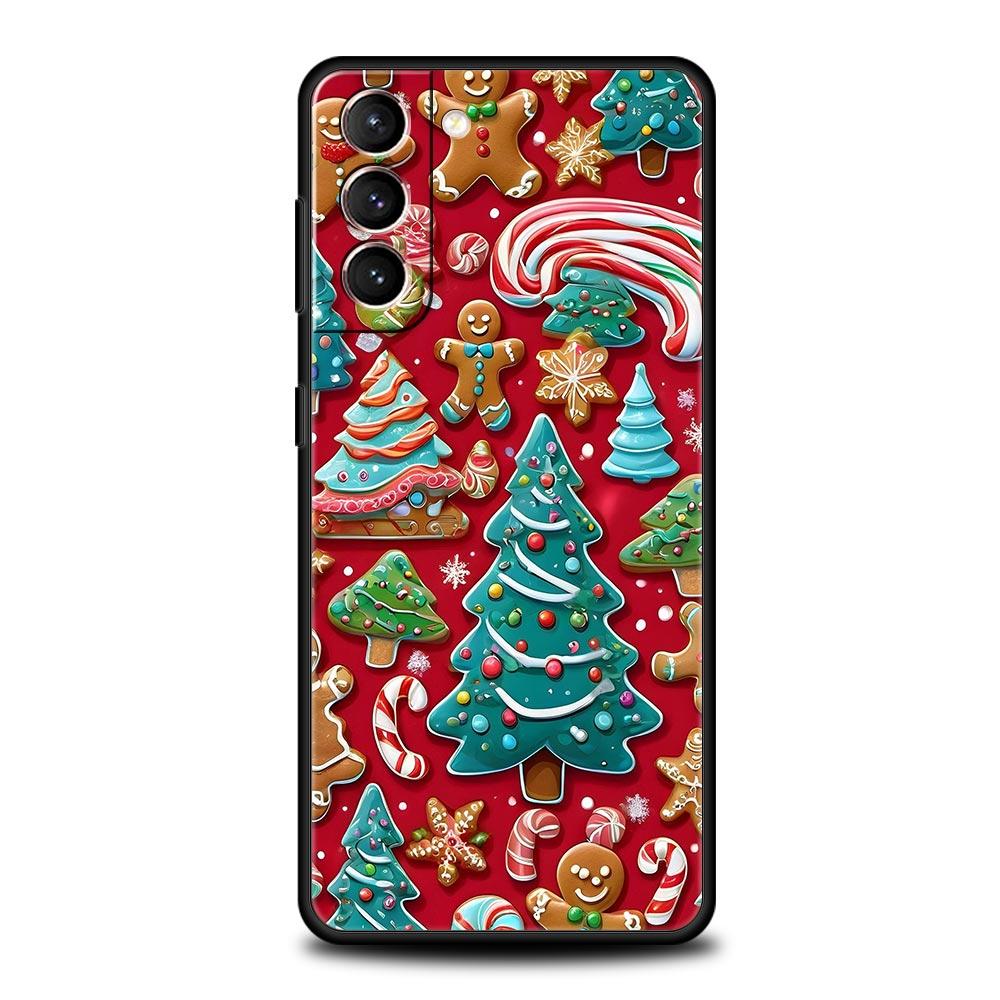Чехол на телефон Новый год Рождество для Samsung Galaxy S26 S25 S24 S23 S22 S20 S21 FE Ultra S25 Edge Plus 5G Мягкий ТПУ Чехол Fundas Сумка