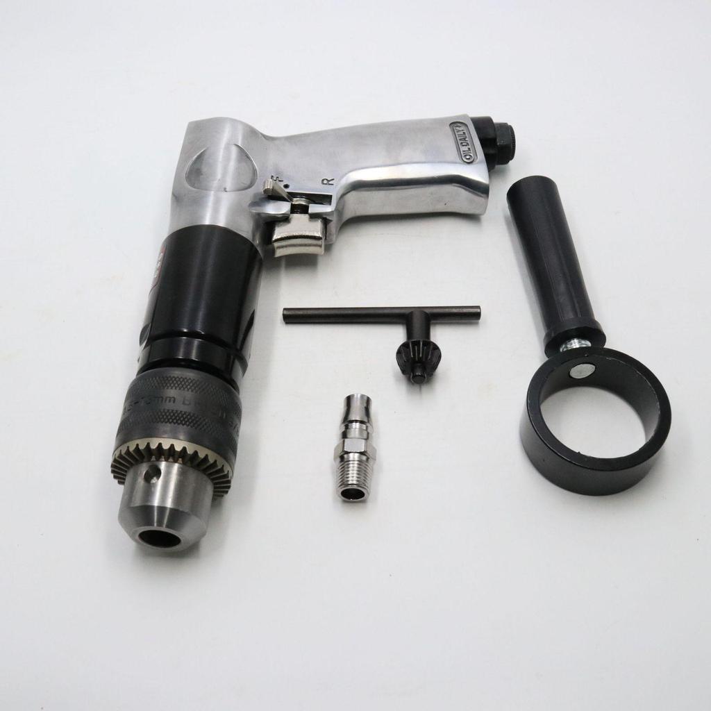 Пневматическая дрель-пистолет Gaobao промышленного класса диаметром 10 мм с функцией прямого/обратного хода и пневматическая дрель-пистолетного типа диаметром 13 мм.