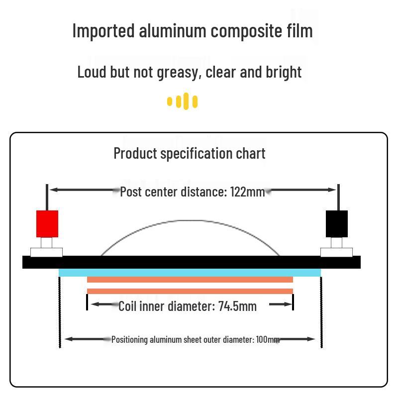 44-мм высококачественный рупорный твитер со звуковой катушкой и 34-мм композитной диафрагмой из синей пленки.