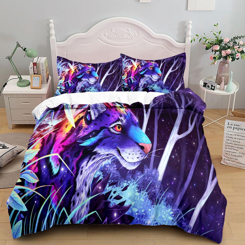 Комплект постельного белья African Savannah Cheetah Wild King Queen Twin Single Size Duvet Cover Наволочки Комплект постельного белья