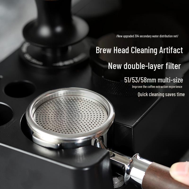 Двойной слой Итальянская кофемашина Портафильтр Сетчатый фильтр Экстракционная ручка из 304 нержавеющей стали