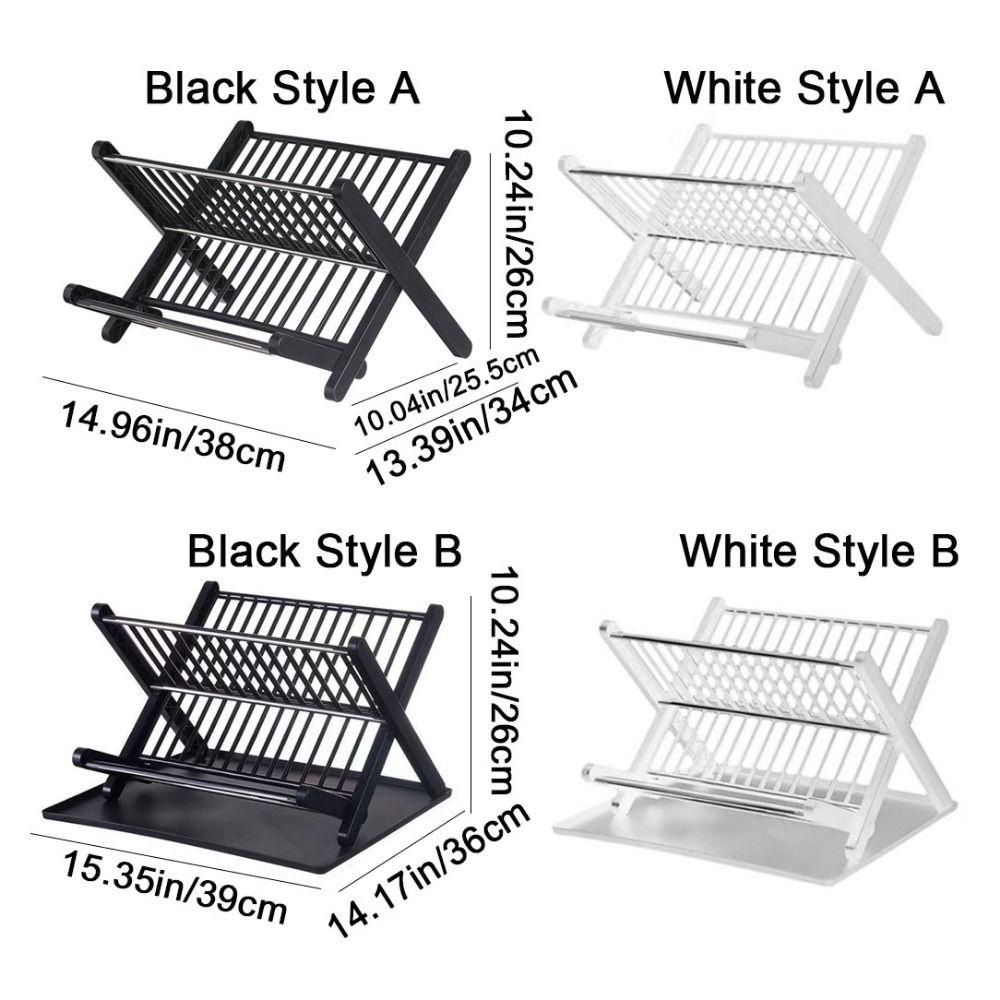 Пластиковая складная сушилка для посуды большой вместимости, держатель для сушки столовой посуды, сушка над раковиной