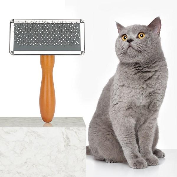 Comet Pet 100% Rubber Head Pet Slicker Brush, Korean Pet Shampoo