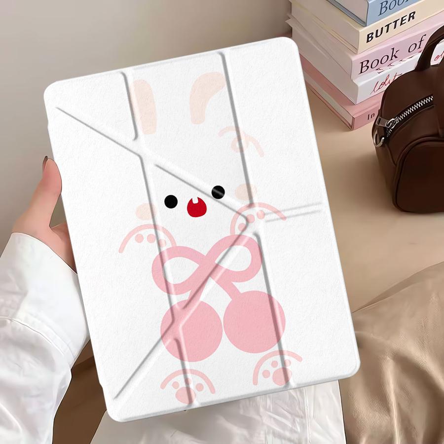 Чехол для планшета для iPad Air 4 5 M3 M2 1 2 M4 11 дюймов Mini 6 7 Pro 2025 Pro 11-го 10-го 9-го 8-го 7-го 12,9 дюйма Держатель Чехол Кролик
