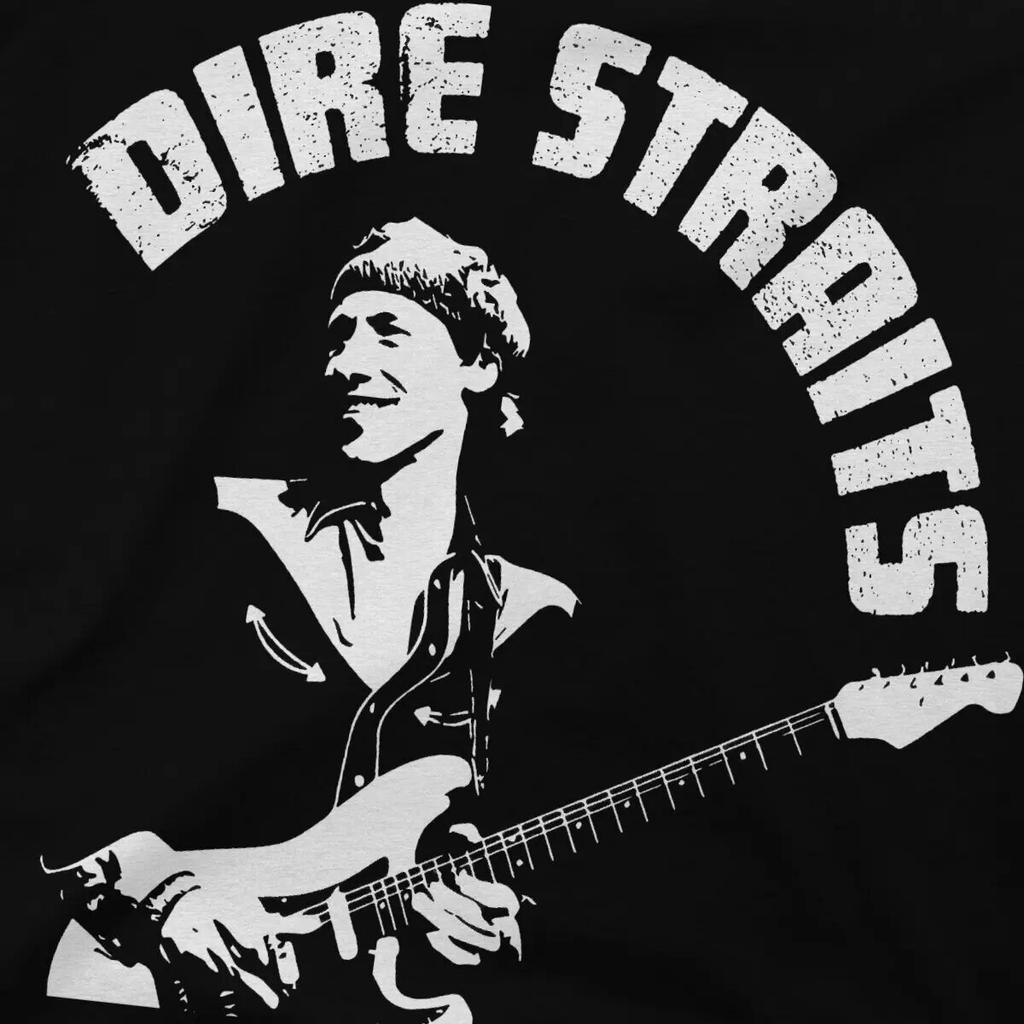 Футболки унисекс 1970-х годов, новинка британской рок-группы, хлопковые рукава, футболки Dire Straits, одежда с круглым вырезом, подарок на день рождения