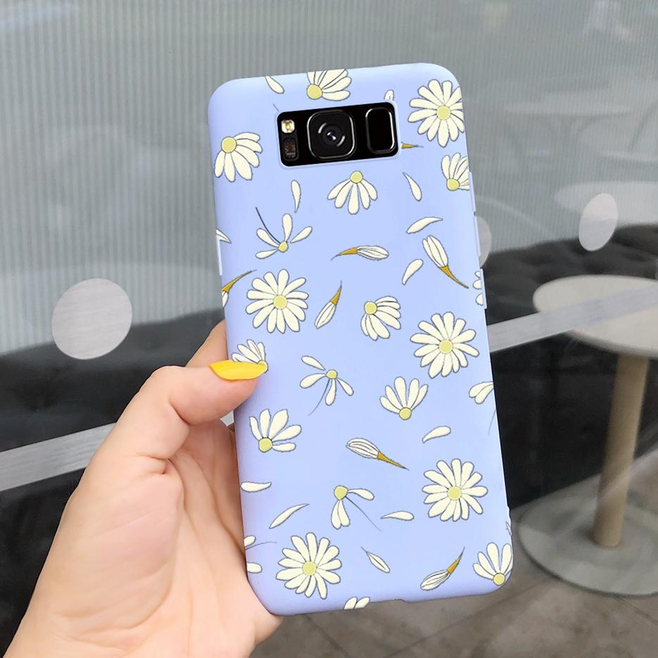 Чехол для Samsung Galaxy S8 Чехол Galaxy S8+ Стильный Подсолнух Красивые Девушки Чехол Для Samsung S8 Plus GalaxyS8 S8+ Мягкие Сумки Чехол