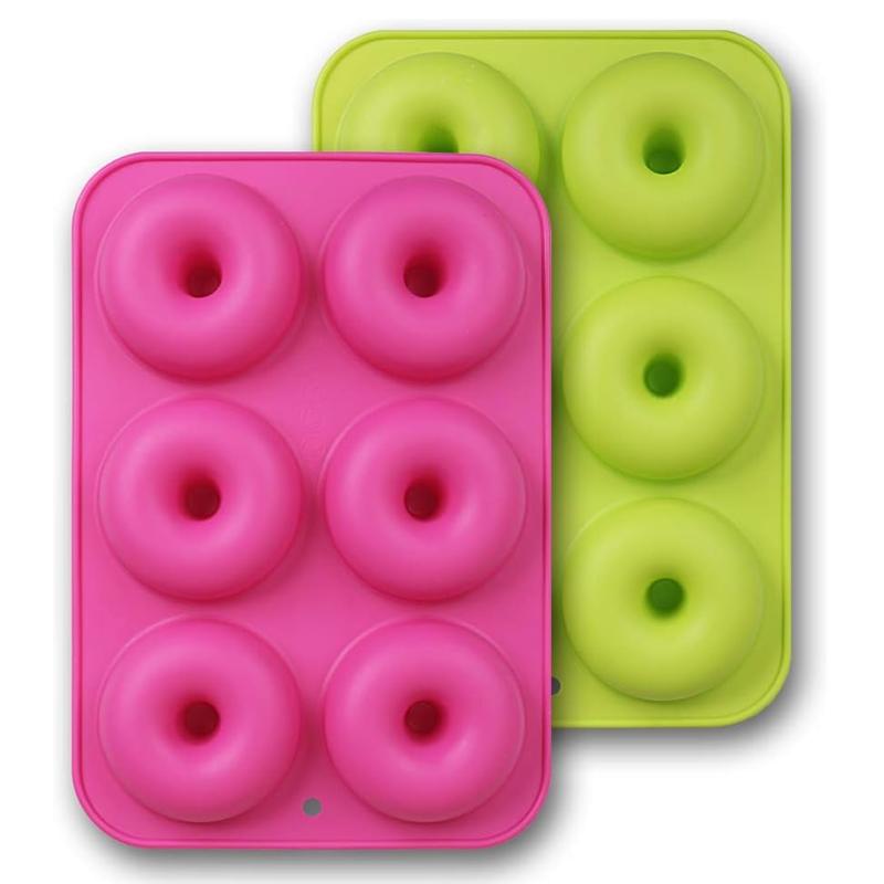 6-гнездная силиконовая форма для пончиков, противень для выпечки пончиков, форма для пончиков