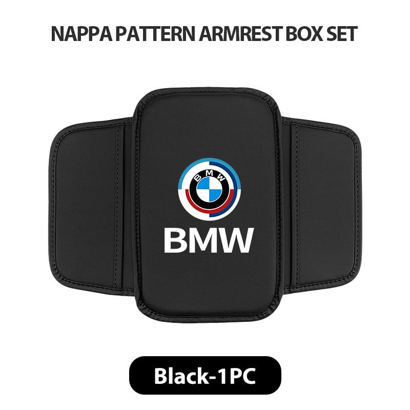 AAACG1 Car Seat Armrest Box Pad Elbow Cushion Height Storage Pocket For BMW Performance E91 X5 E70 F11 E30 F31 X3 F25 F32 x7