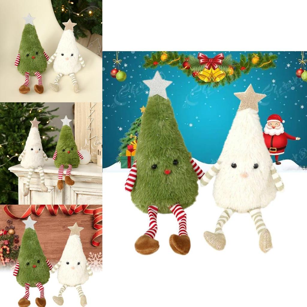 Adorable Plush Christmas Tree Doll Decoration For Home And Party Festive Decor