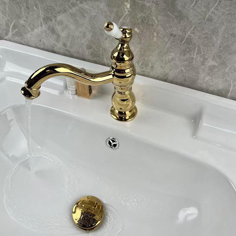 Европейский винтажный металлический смеситель для ванной комнаты, смеситель с термостатом, управляемый термостатом, бытовой поворотный держатель для душа на 360 градусов