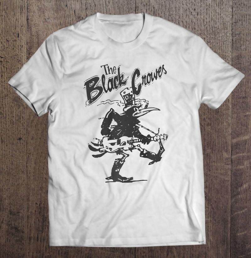 Новая редкая гитара Black Crowes Все размеры Подарок Смешная белая футболка