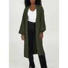 Oversized Long Sleeve Knit Cardigan Sweater Women Winter Loose Fit Plus Size V-Neck Open Front Longline Coat