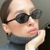 Модные маленькие ретро овальные женские солнцезащитные очки винтажные круглые женские солнцезащитные очки в стиле стимпанк очки модные женские очки Oculos UV400