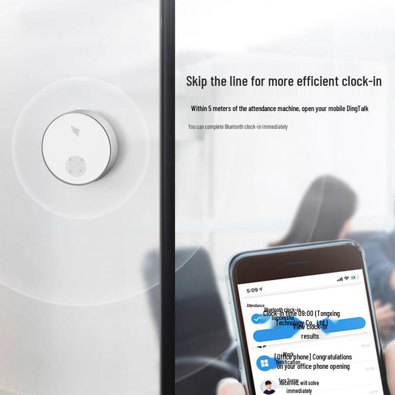 DingTalk Smart Point 1: Беспроводные Bluetooth часы посещаемости с распознаванием лица