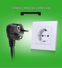 European Standard 3-Core Retractable Spring Extension Power Cord with Plug Socket