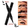 Big Seal Stamp Liquid Eyeliner Pen Waterproof Fast Dry Black Eye Liner Pencil with Eyeliner Cosmetic Double-ended Eyeliner