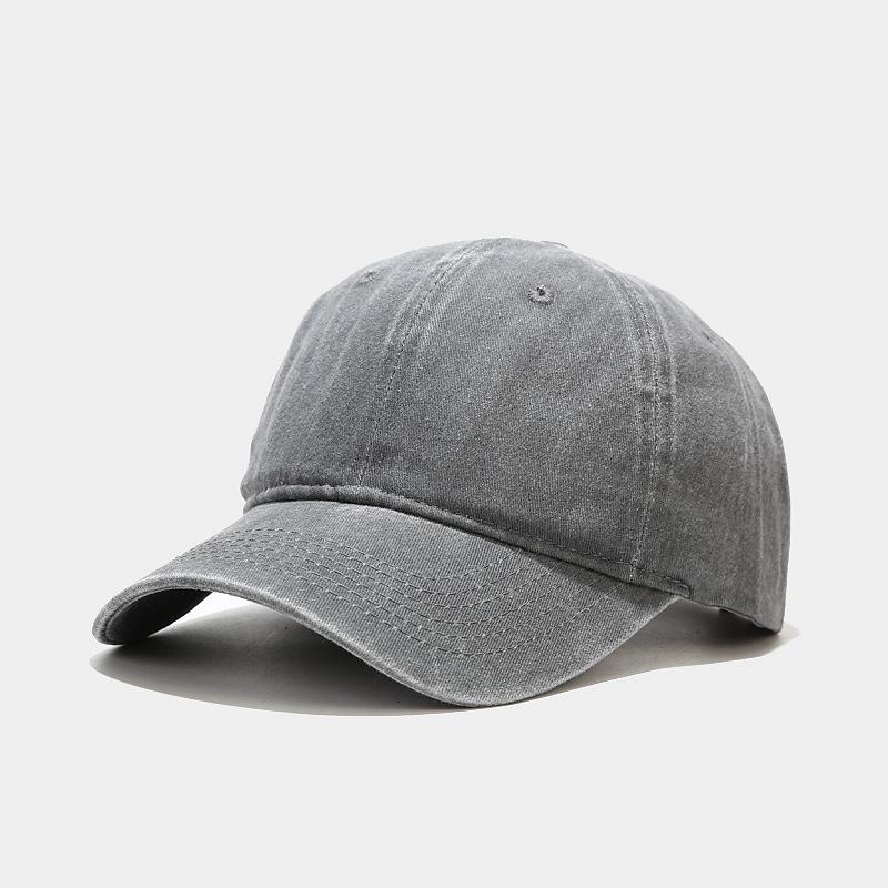 Ins Washed Retro Minimalist Baseball Cap Men's Women's Outdoor Universal Cap Duckbill Cap Trendy Minimalist Hat