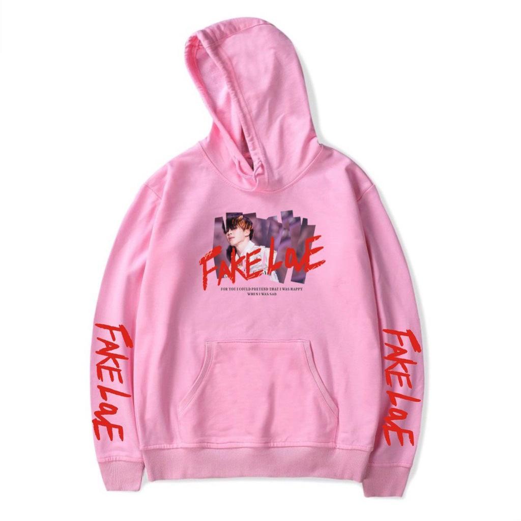 Kpop Bts Fake Love Bangtan Boys Womens Oversized Sweatshirt Hoodie With Stylish Design