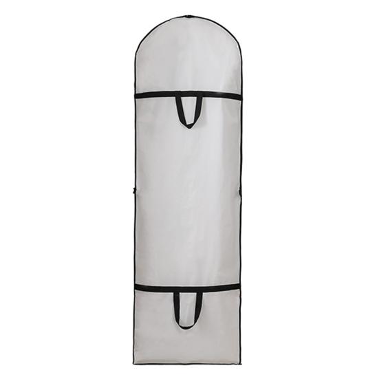 Подвесная сумка для свадебного платья Прочная моющаяся Дышащая с ручкой на молнии Пыленепроницаемый складной чехол для одежды