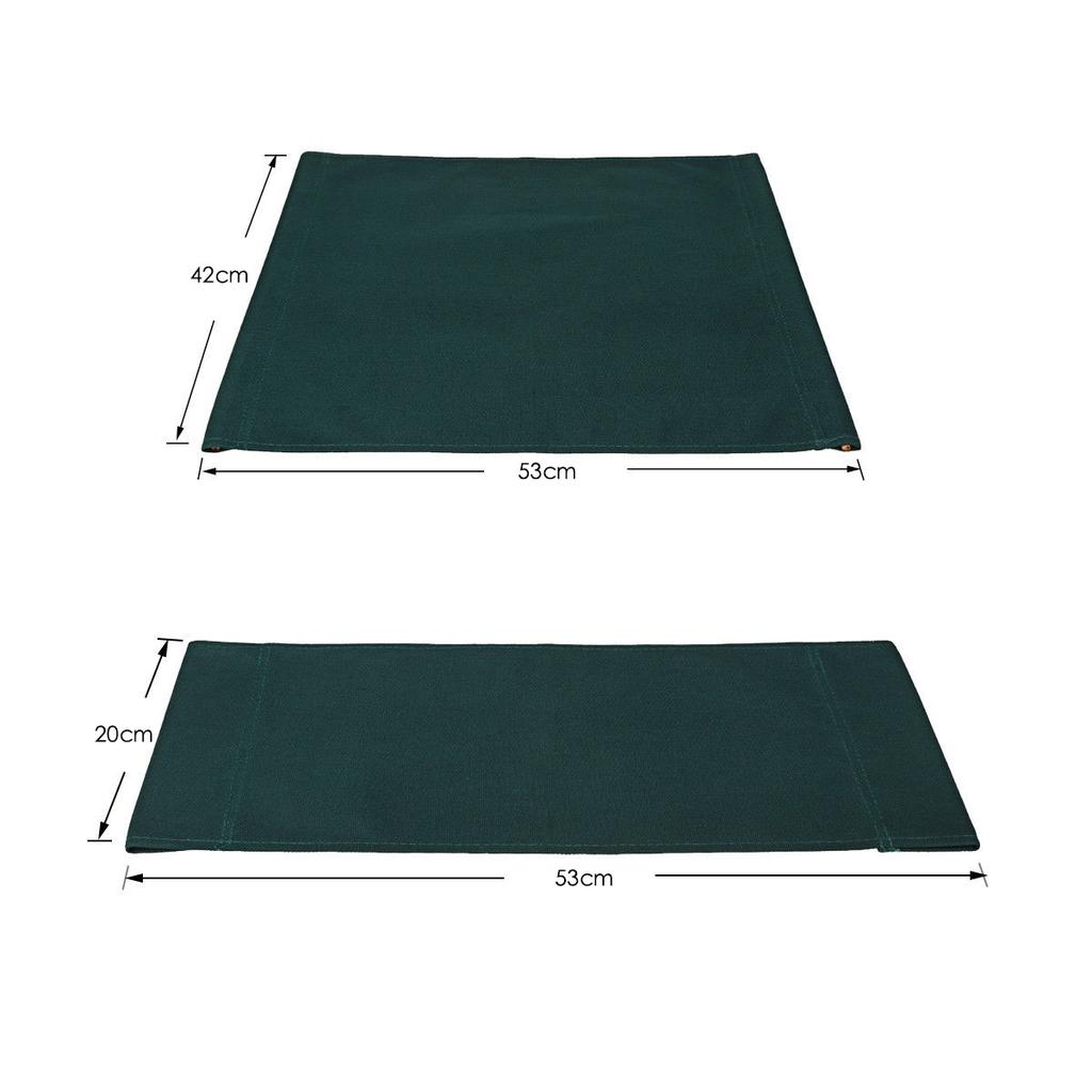 2 шт. темно-зеленый холст спинка сиденья ткань для крестообразного складывания директор стул для отдыха стул сиденье открытый кемпинг рыбалка холст