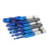 6PCS High Speed Steel 6.35mm Hex Shank Tap Drill Bit Compound Tap M3M4M5M6M8M10 (Type C)
