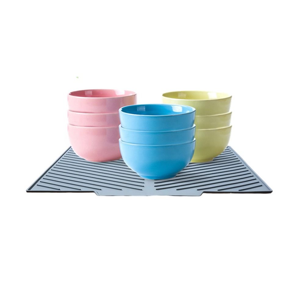 Легко моющийся коврик для сушки столовых приборов, силиконовый коврик-сушилка для раковины, экологичный держатель для горячей посуды, подставка, блюдо