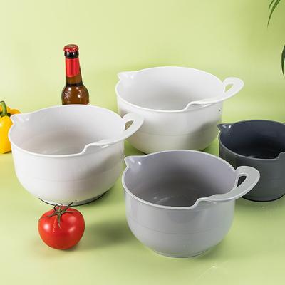 Набор из 4 мисок для смешивания с нескользящей ручкой для носика без бисфенола А для посудомоечной машины с морозильной камерой