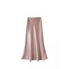 Bust Skirt Spring New High Waist Thin Silky Long A-shaped Hip Skirt Fishtail Skirt