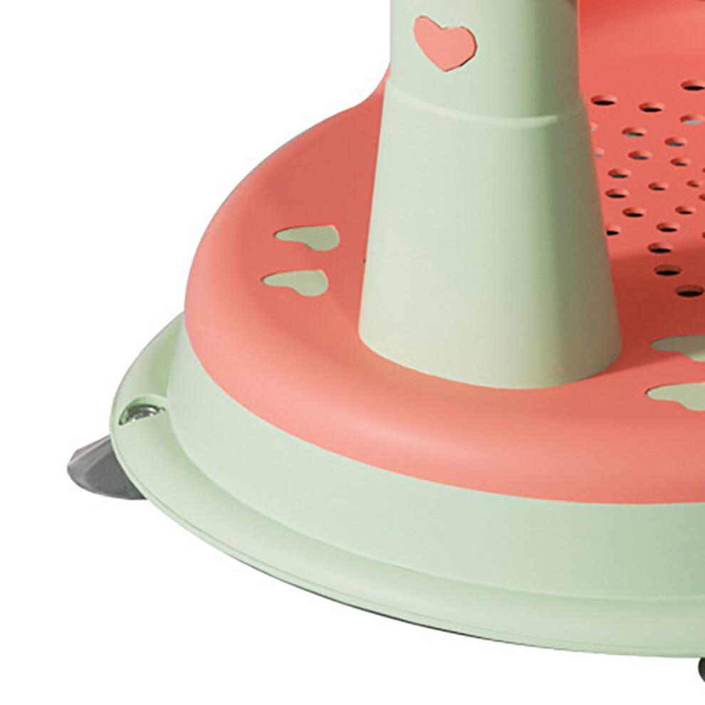 Baby-Badewannensitz, verstellbar, ergonomisch, rutschfest, orange