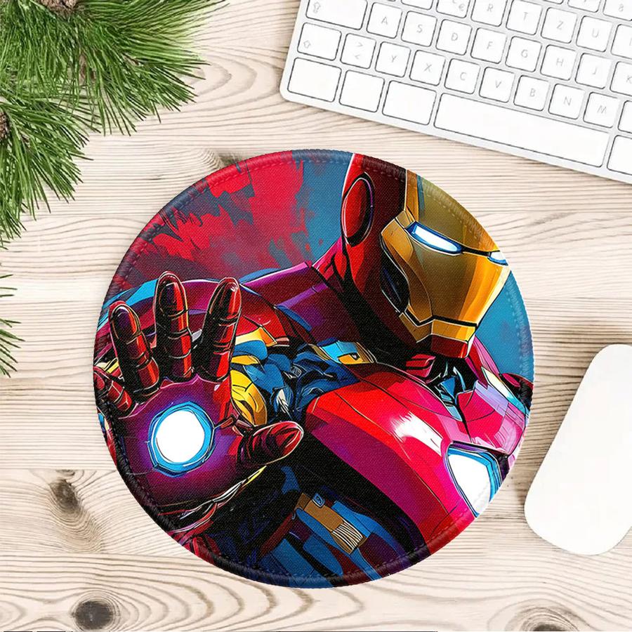 Marvel Железный Человек 1 шт. Коврик для мыши офисный Коврик для клавиатуры и мыши Настольные аксессуары Коврик для игровой консоли Коврик для компьютера и ноутбука оверлок