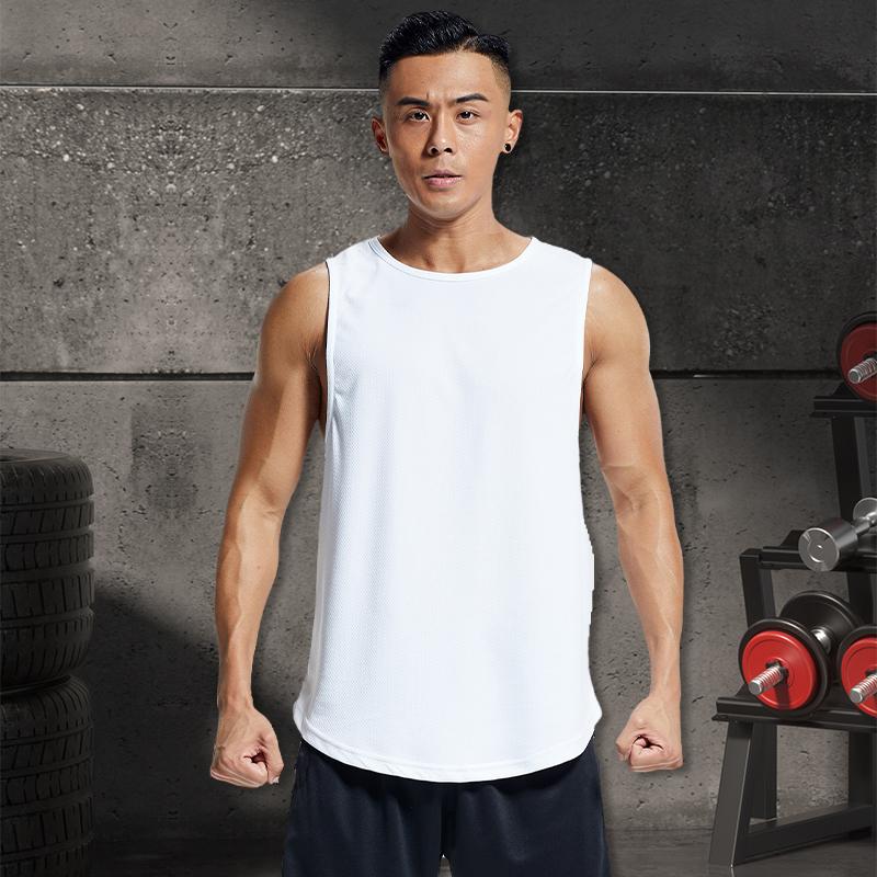 Sweatshirt Sports Top Men's Gym Shirt Male Shirts Tops Undershirt Tees Mesh Vest Fitness Wear Men Running T-shirt Marathon Tank