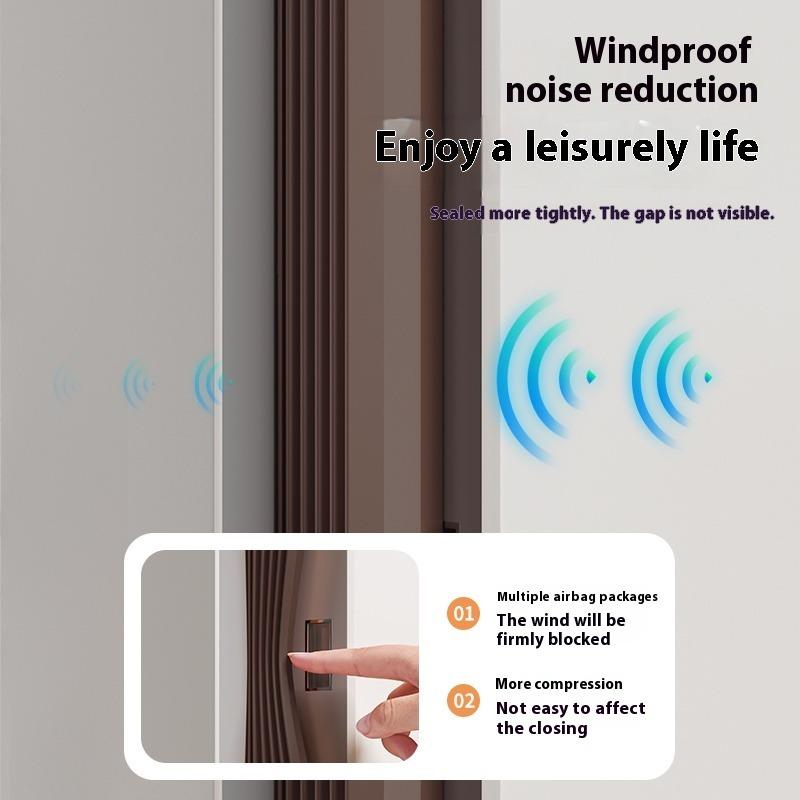 Xiaomi 6M TPE Self-adhesive Sealing Strip Adjustable Size Insulation Soundproof Door Stop Window Gap Weather Stripping Multi-layer Seal