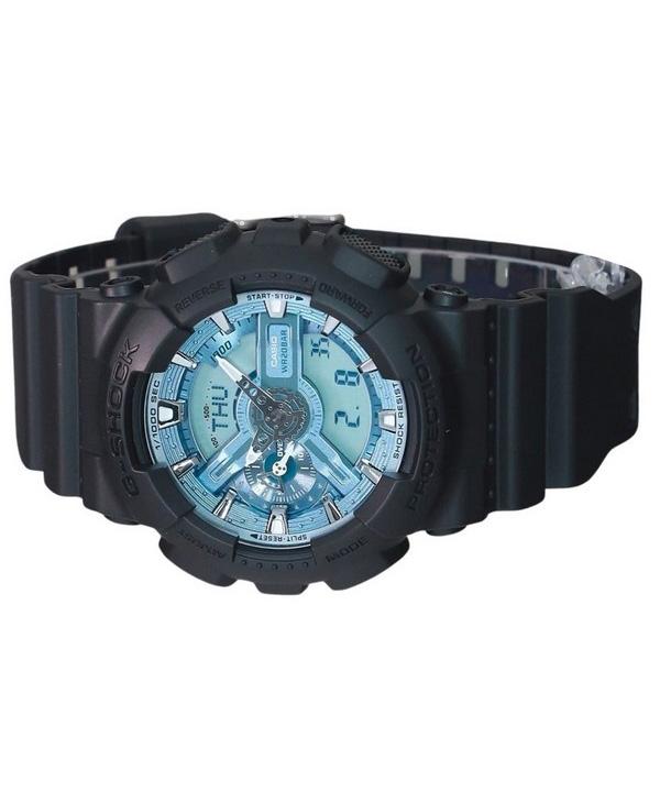 Casio G-Shock Аналоговые цифровые кварцевые часы с полимерным ремешком Ocean Blue Dial GA-110CD-1A2 200M Мужские часы