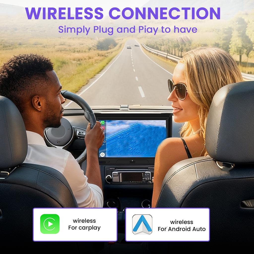 BT 5.3 2-в-1 Беспроводной адаптер CarPlay Android Auto Преобразует проводной в беспроводной Беспроводной адаптер CarPlay для универсального телефона