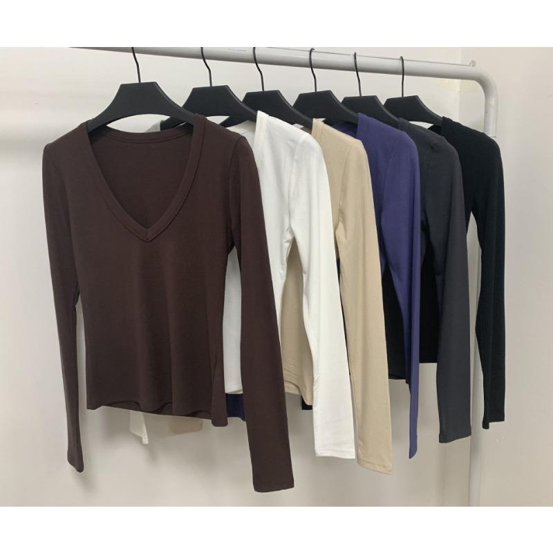 Весенне-осенняя женская блузка Y2K Slim Fashion Bottom Shirt